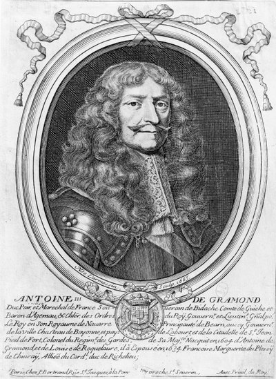 Portrait of Antoine III de Gramont by Nicolas II de Larmessin